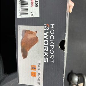 Rockport Works Brown Women's steel toe booties- 7W